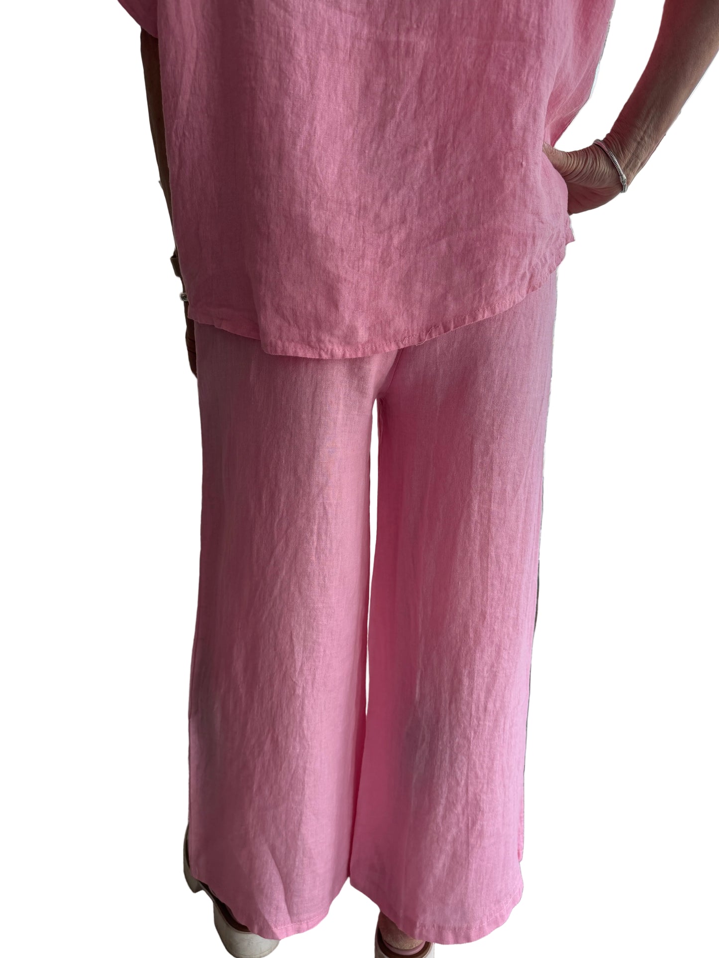 4-SS26217-9 100% Linen Pant