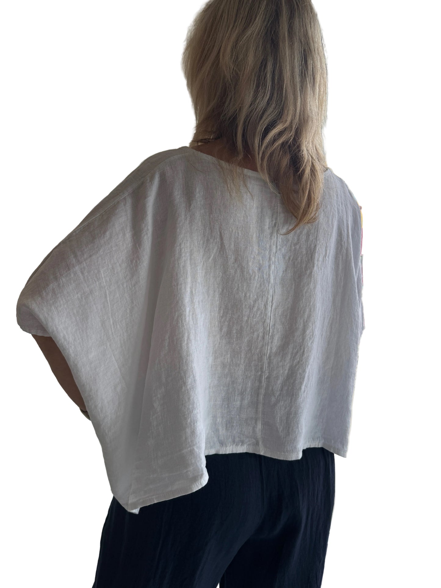 4-SS26125-7 100% Linen Top