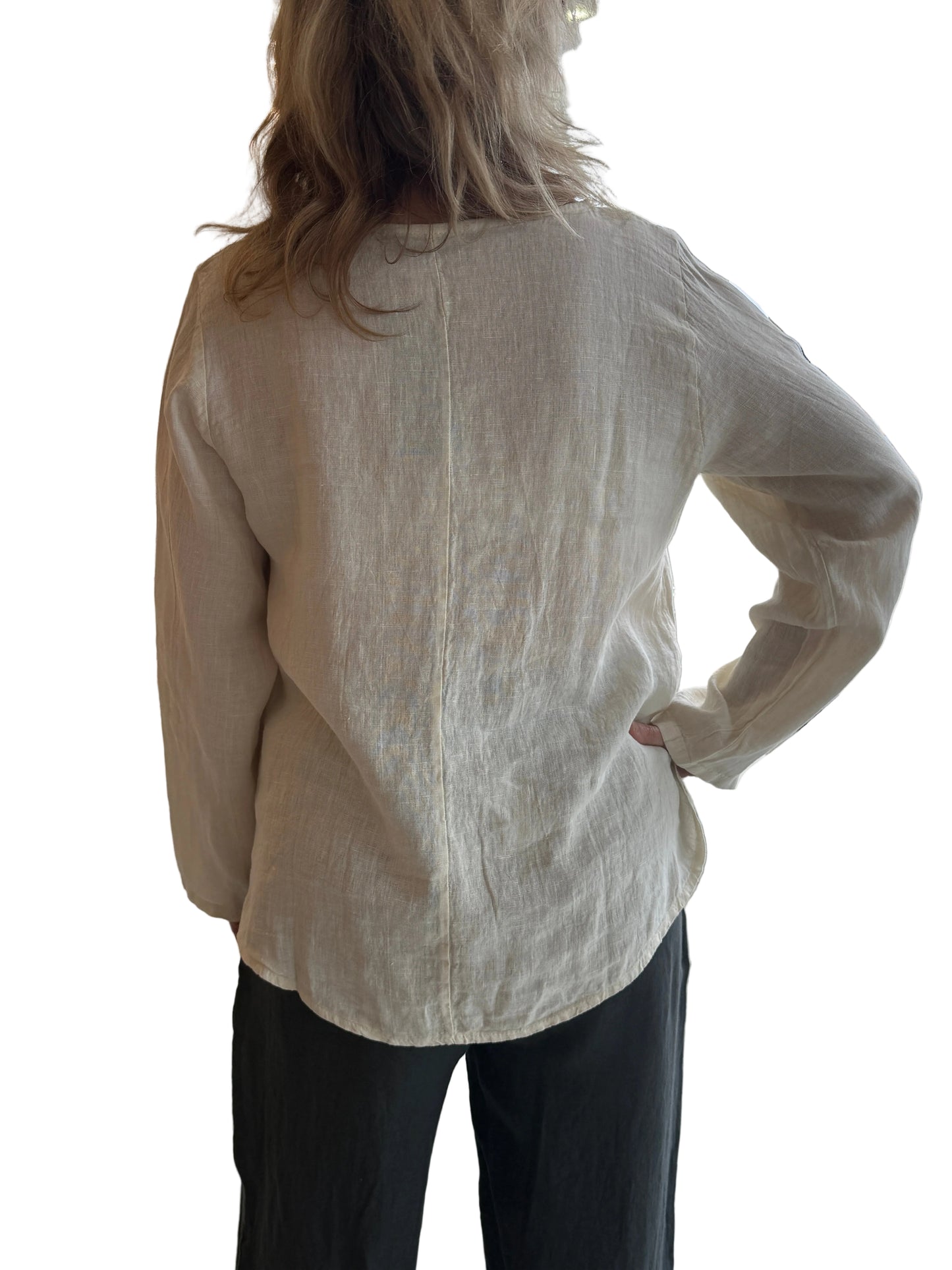 4-SS26238-9 Linen Top