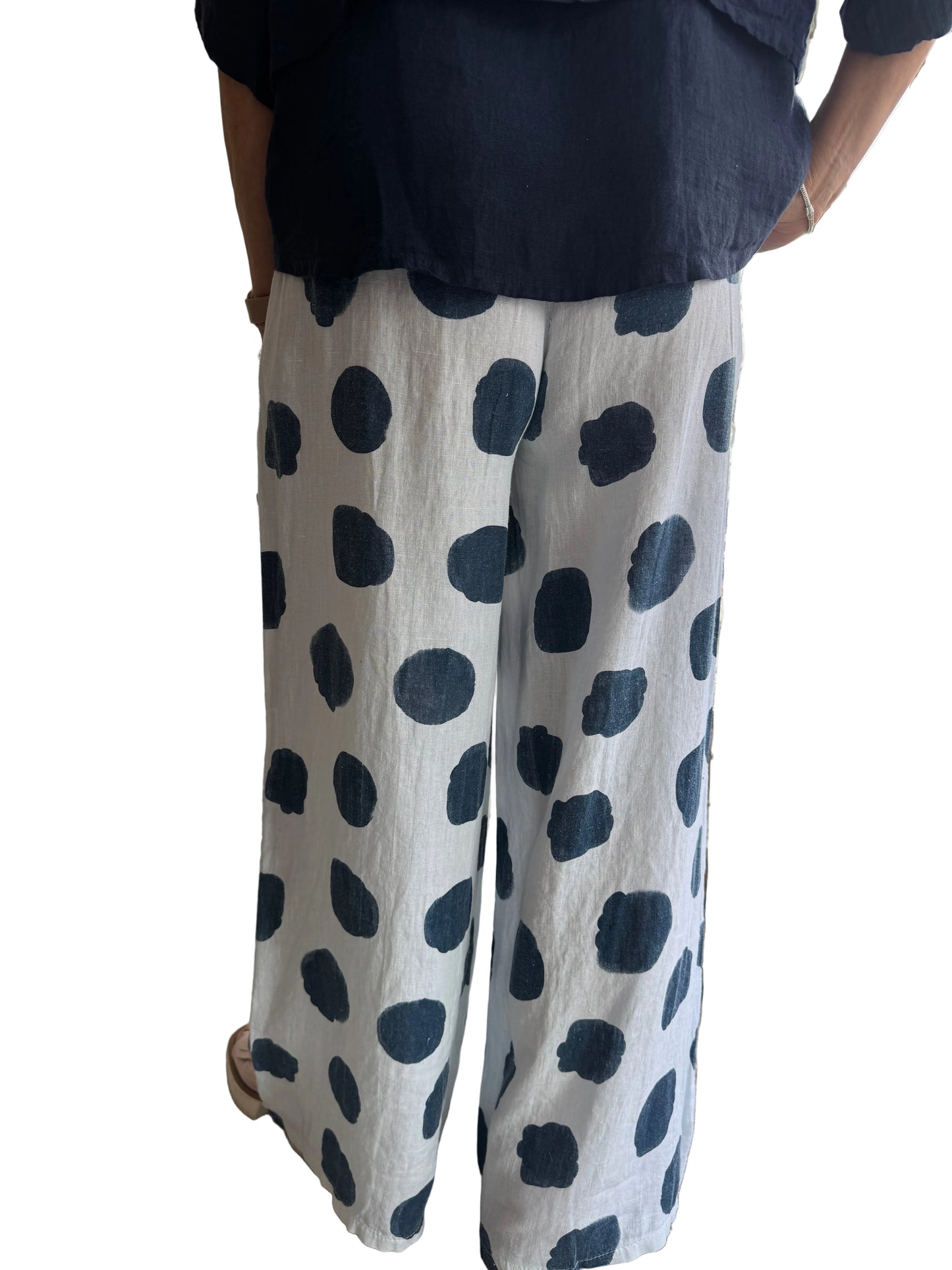 5-SS26187-4 100% Linen Pant