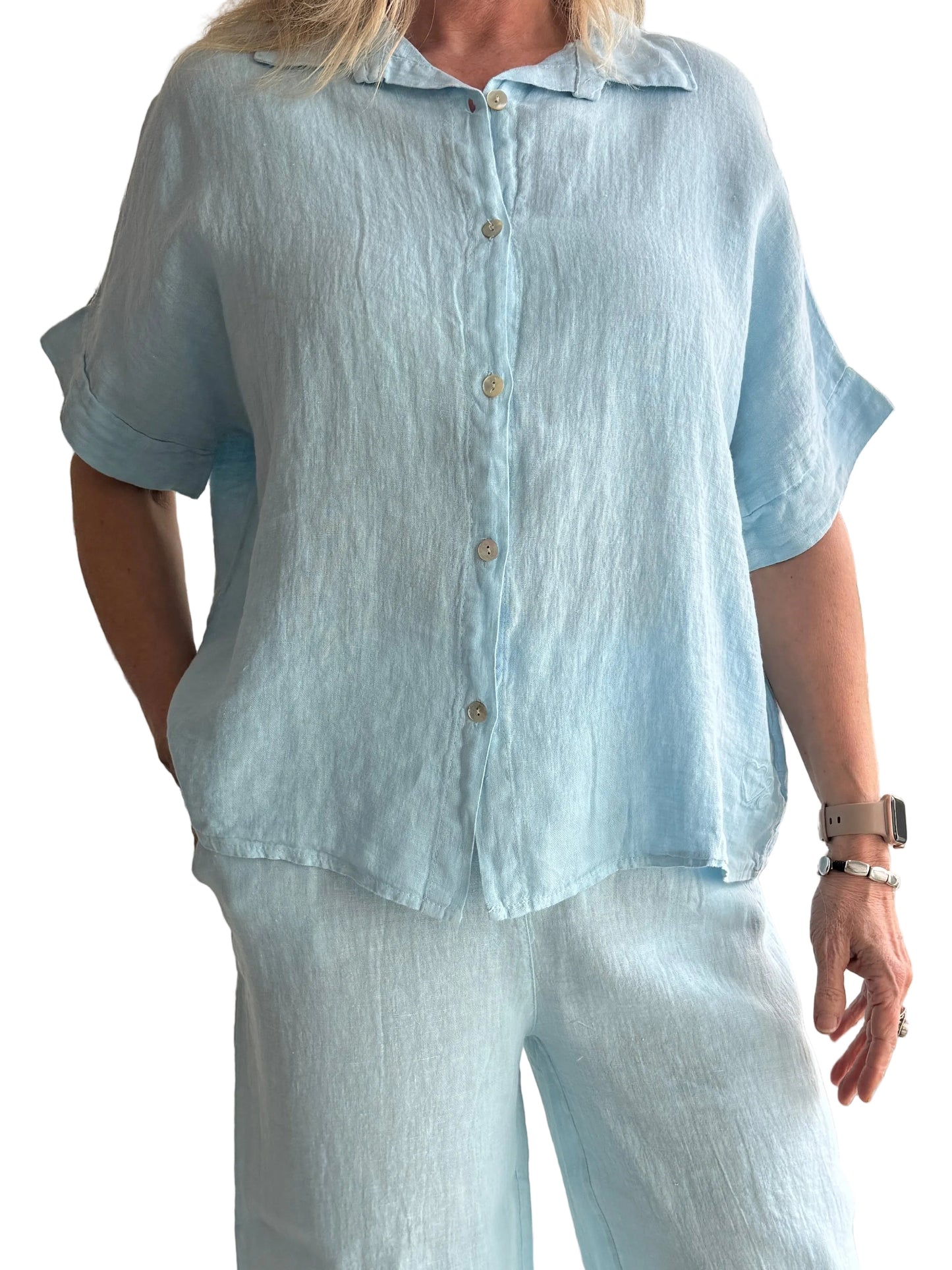 4-SS26200-9  Linen Top