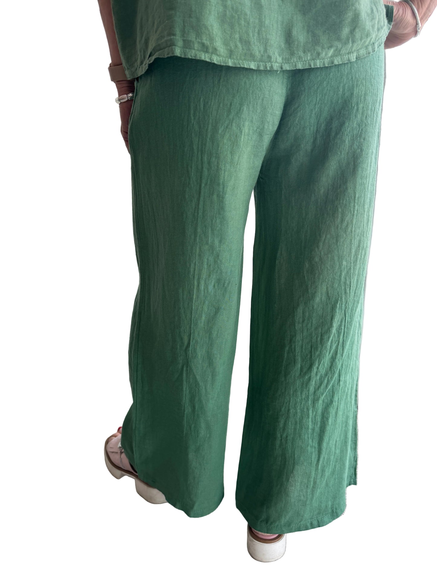 4-SS26217-9 100% Linen Pant