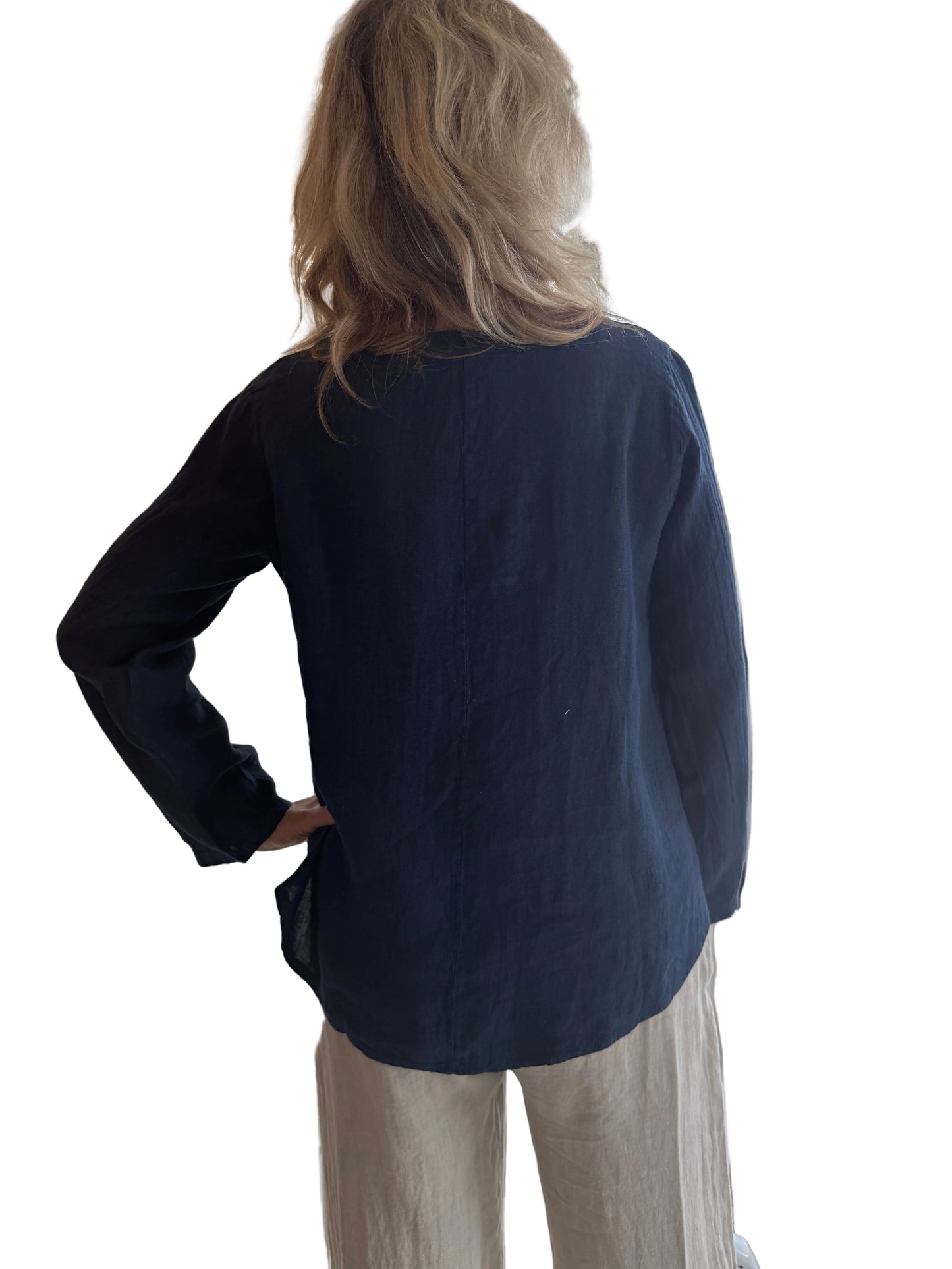 4-SS26238-9 Linen Top