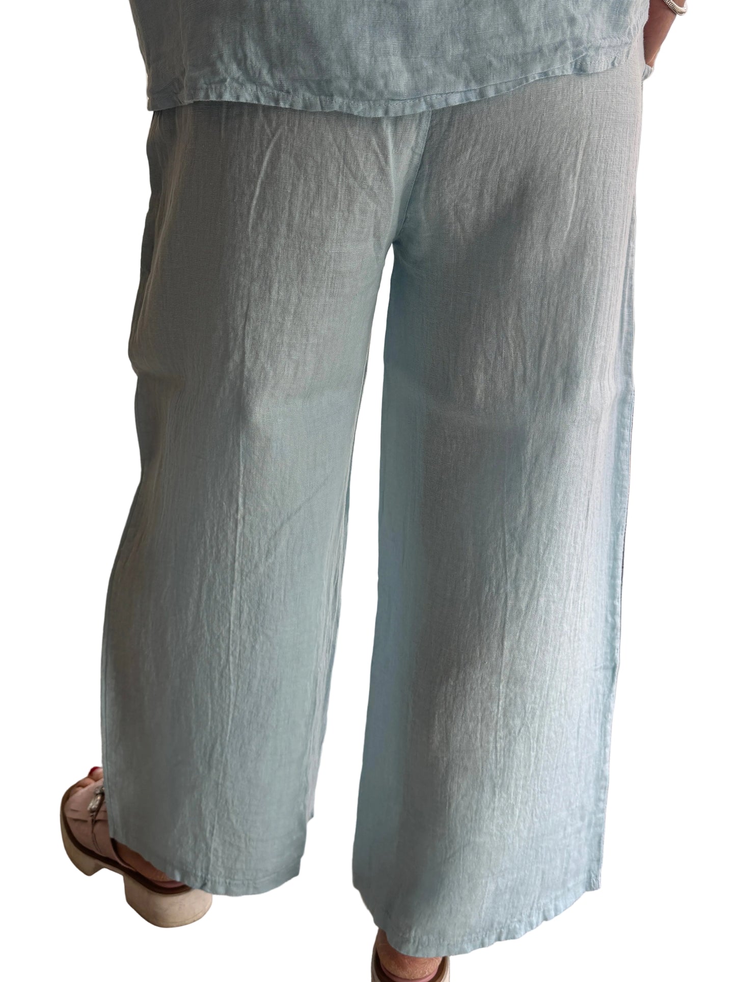 4-SS26217-9 100% Linen Pant