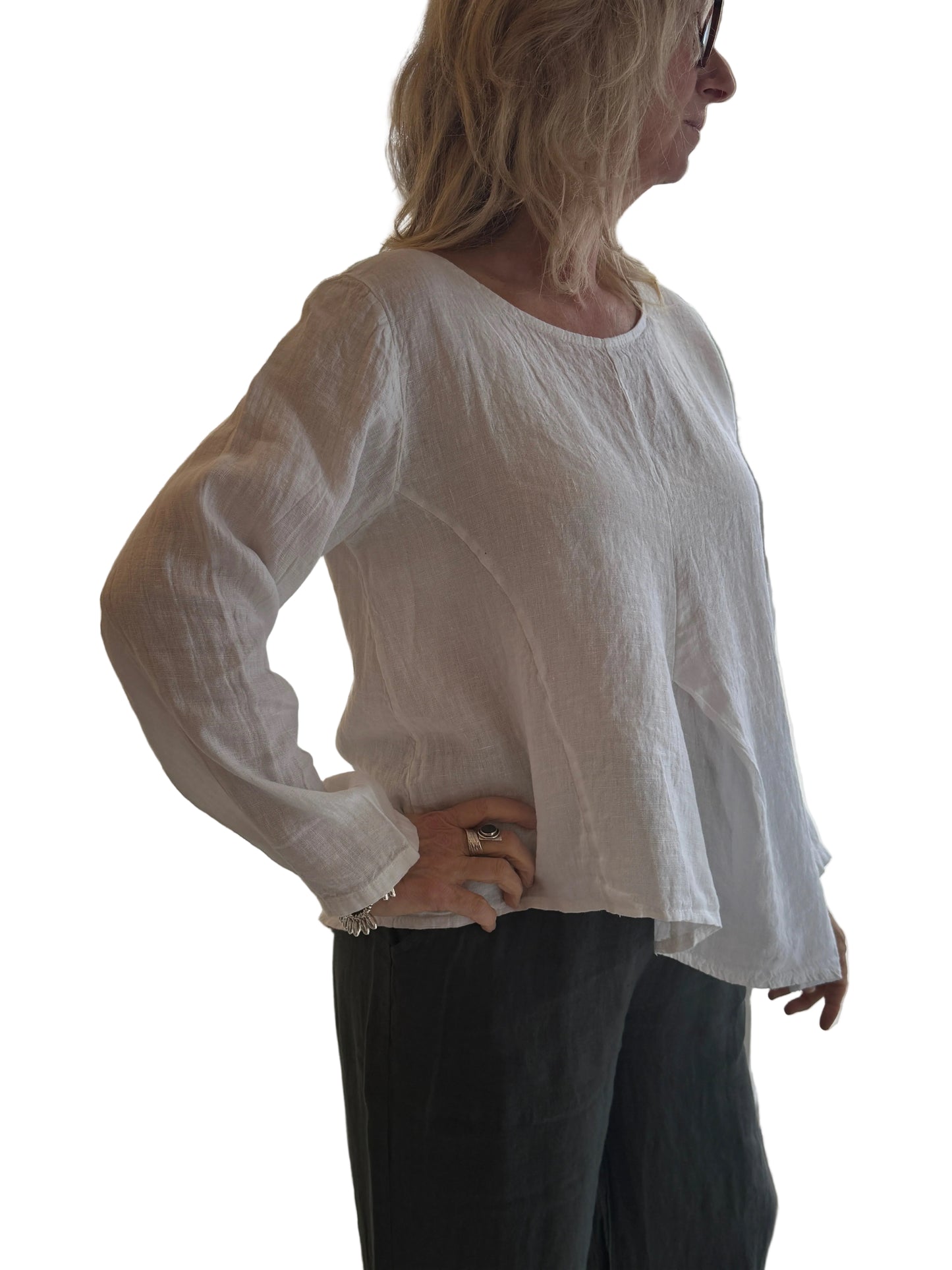 4-SS26238-9 Linen Top