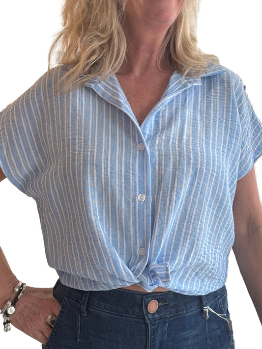3-SS2632-7 Cropped Cotton Top