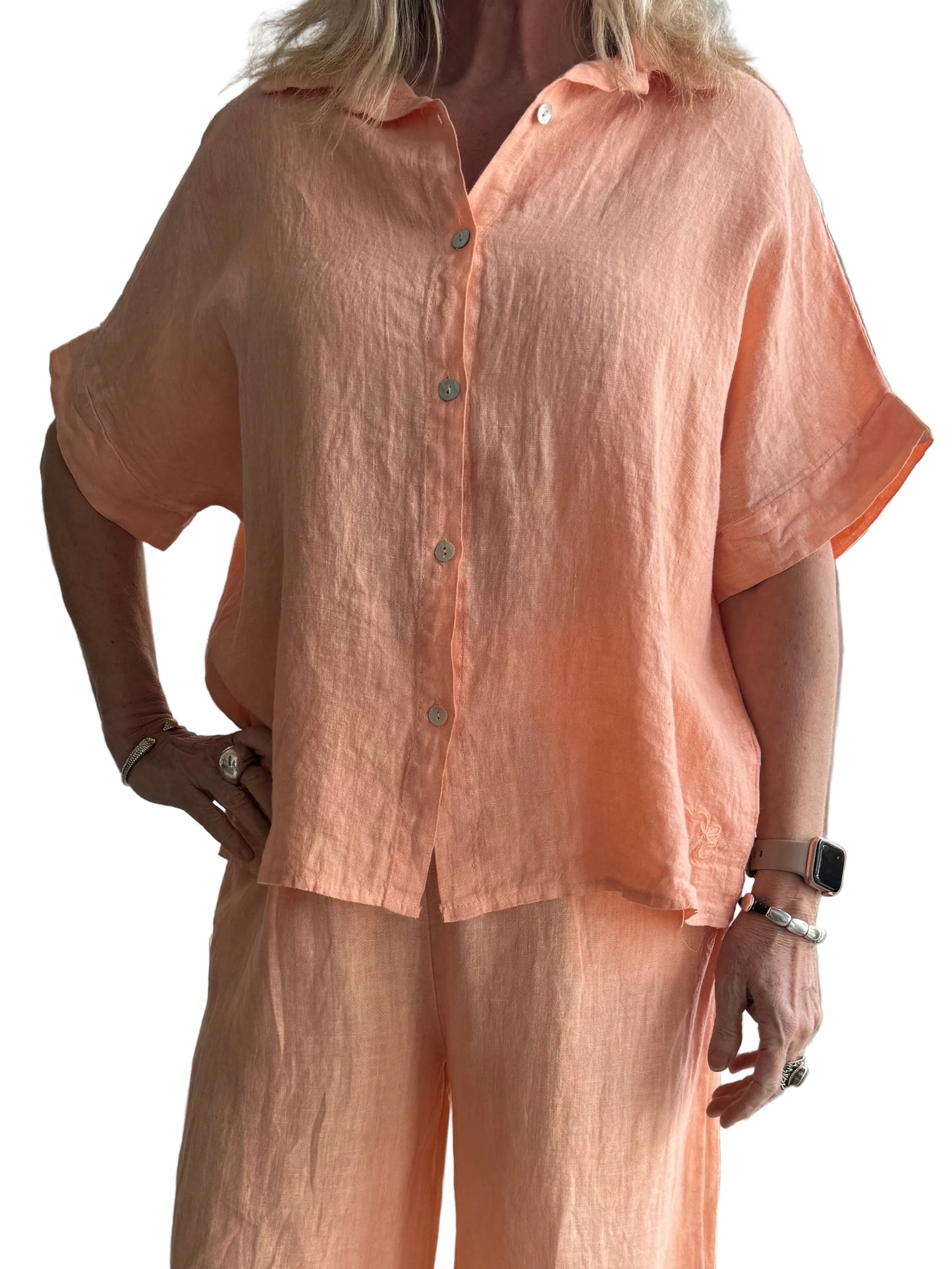 4-SS26200-9  Linen Top