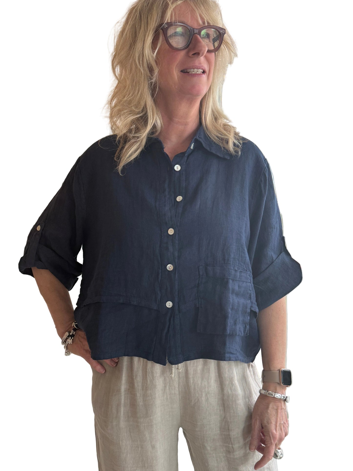 4-SS2602-9 Linen Top