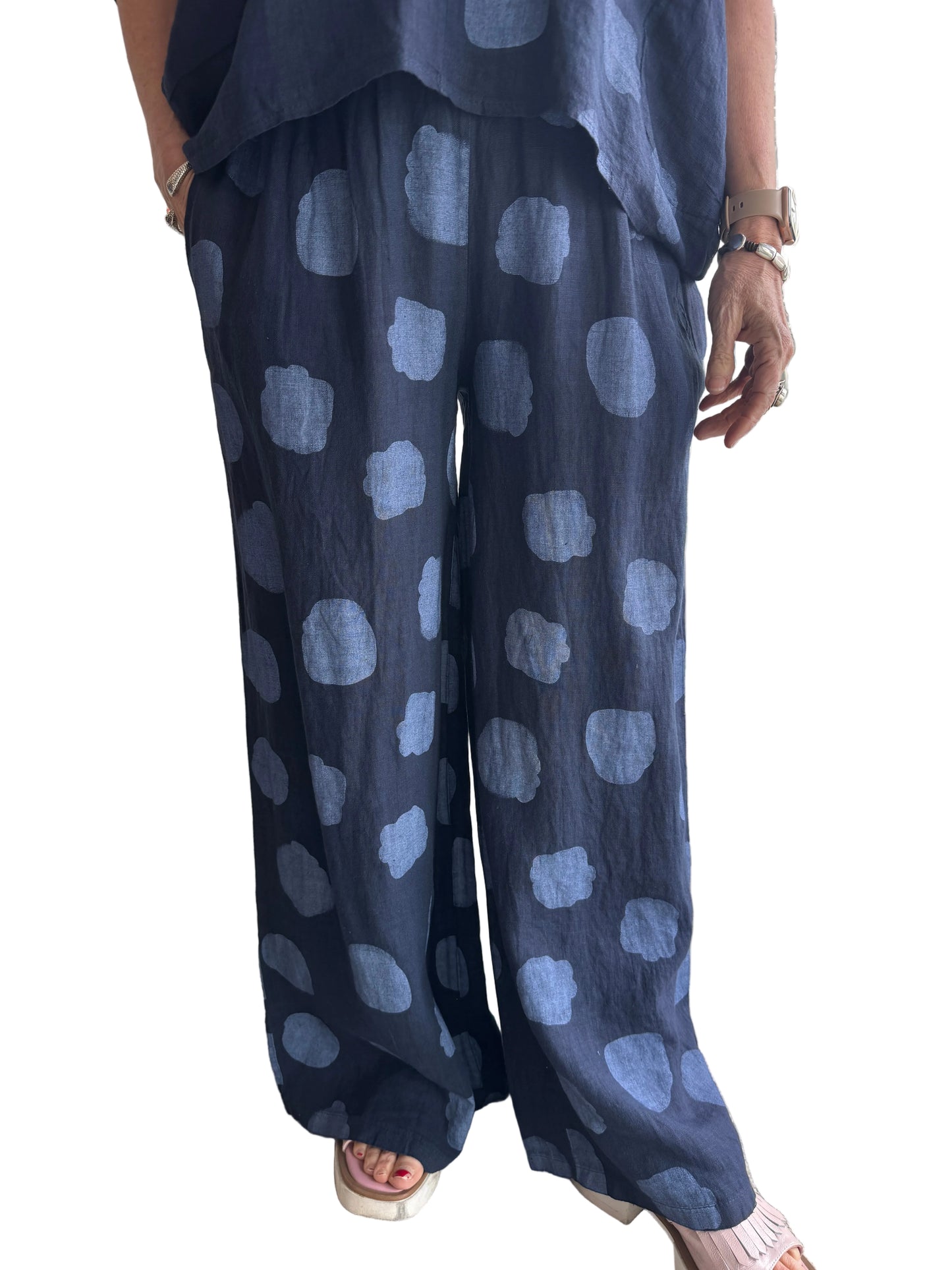 5-SS26187-4 100% Linen Pant