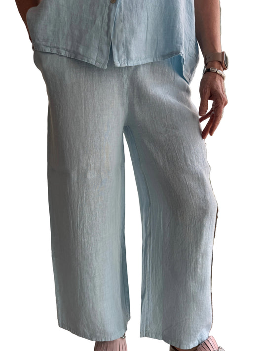4-SS26217-9 100% Linen Pant