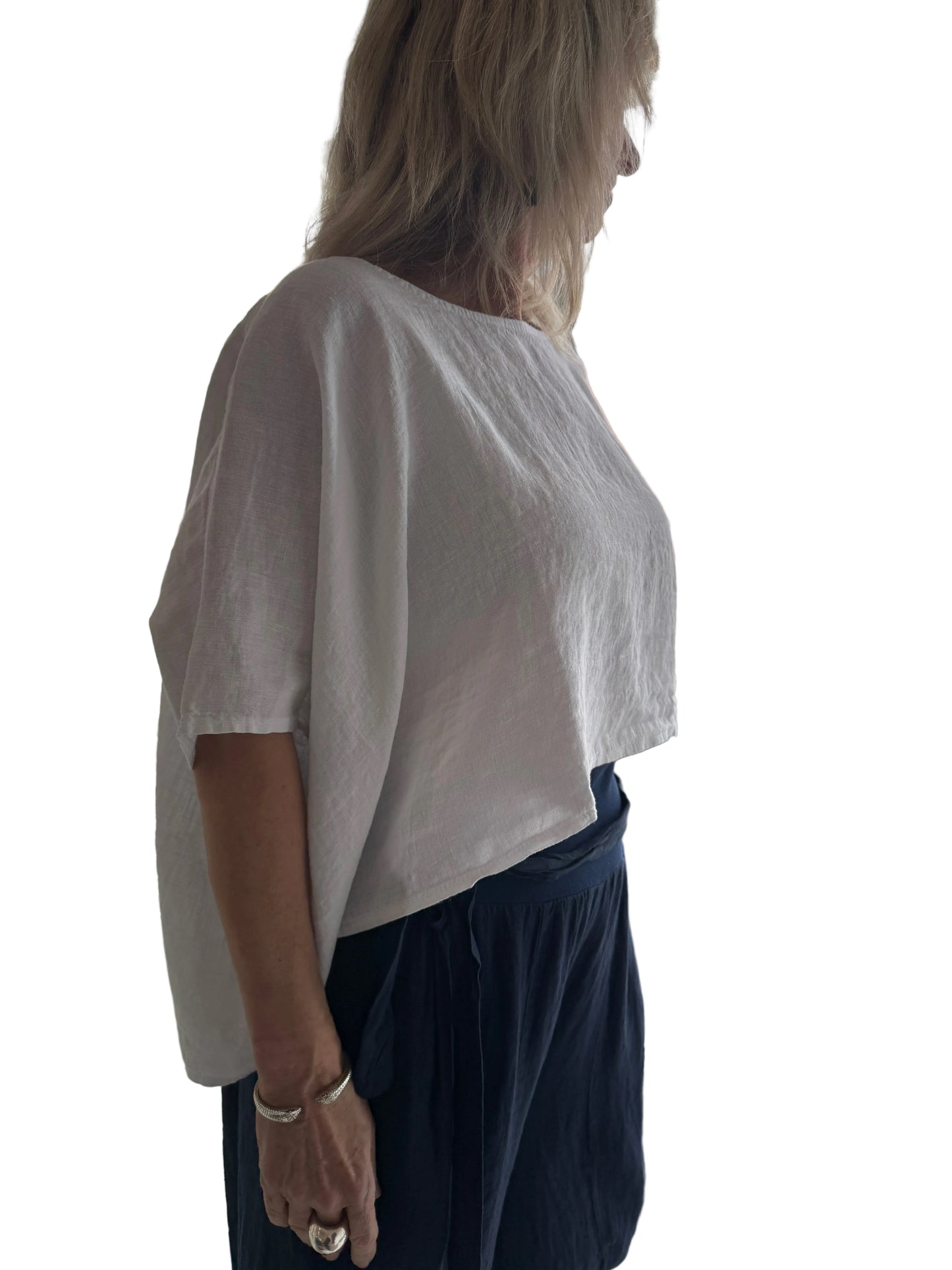 4-SS26125-7 100% Linen Top