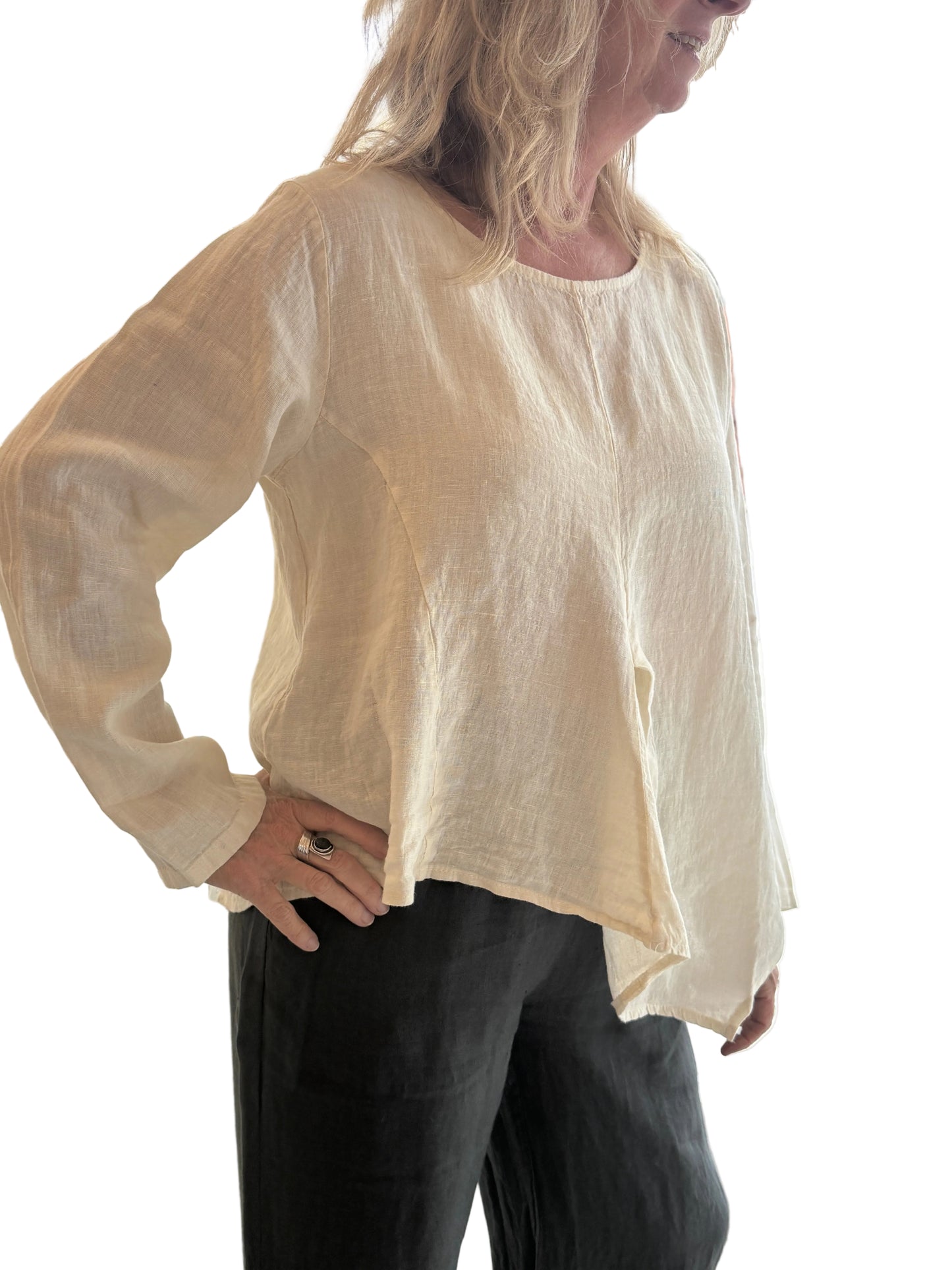 4-SS26238-9 Linen Top