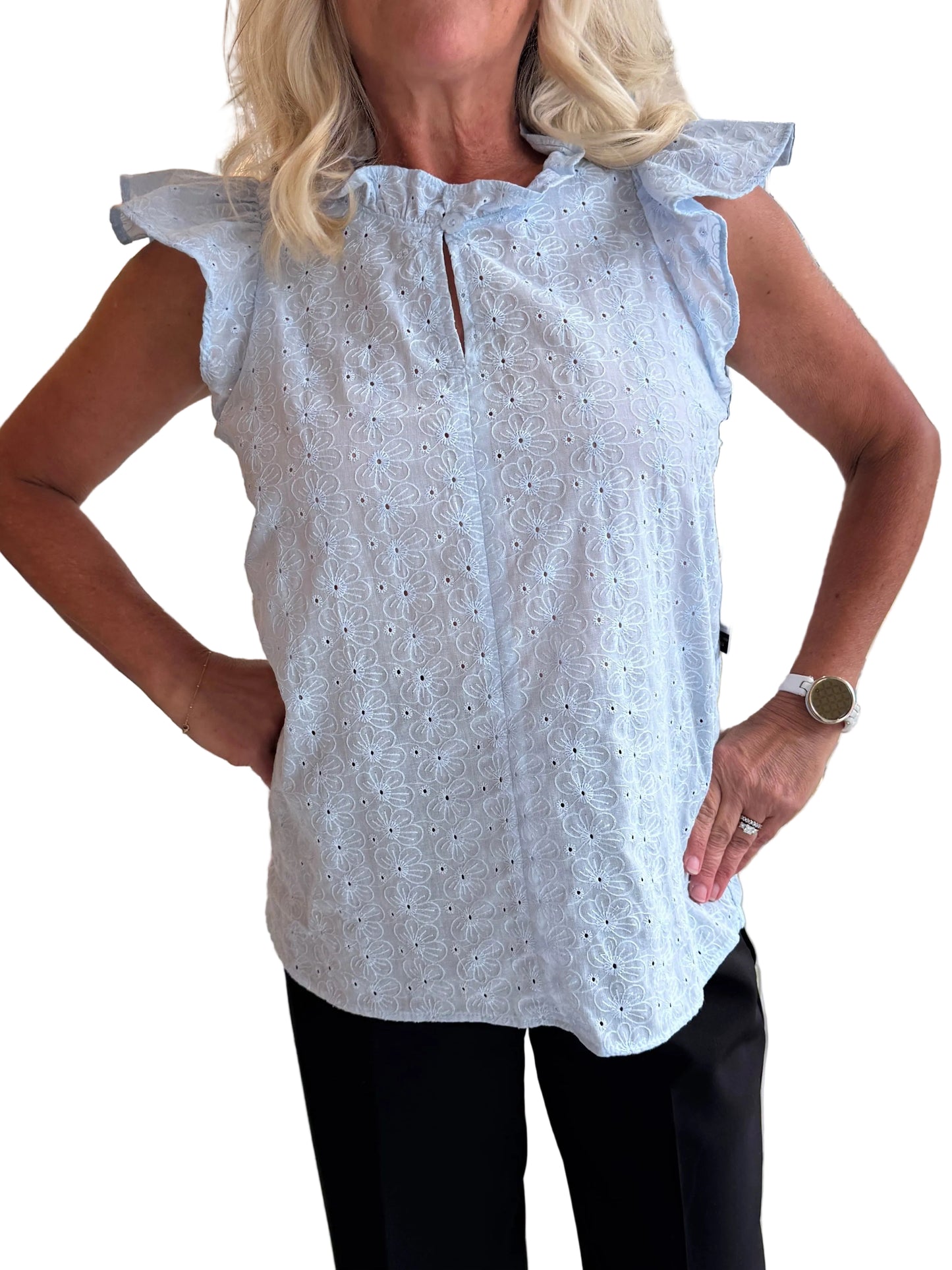 88375282 Top Butterfly Sleeve