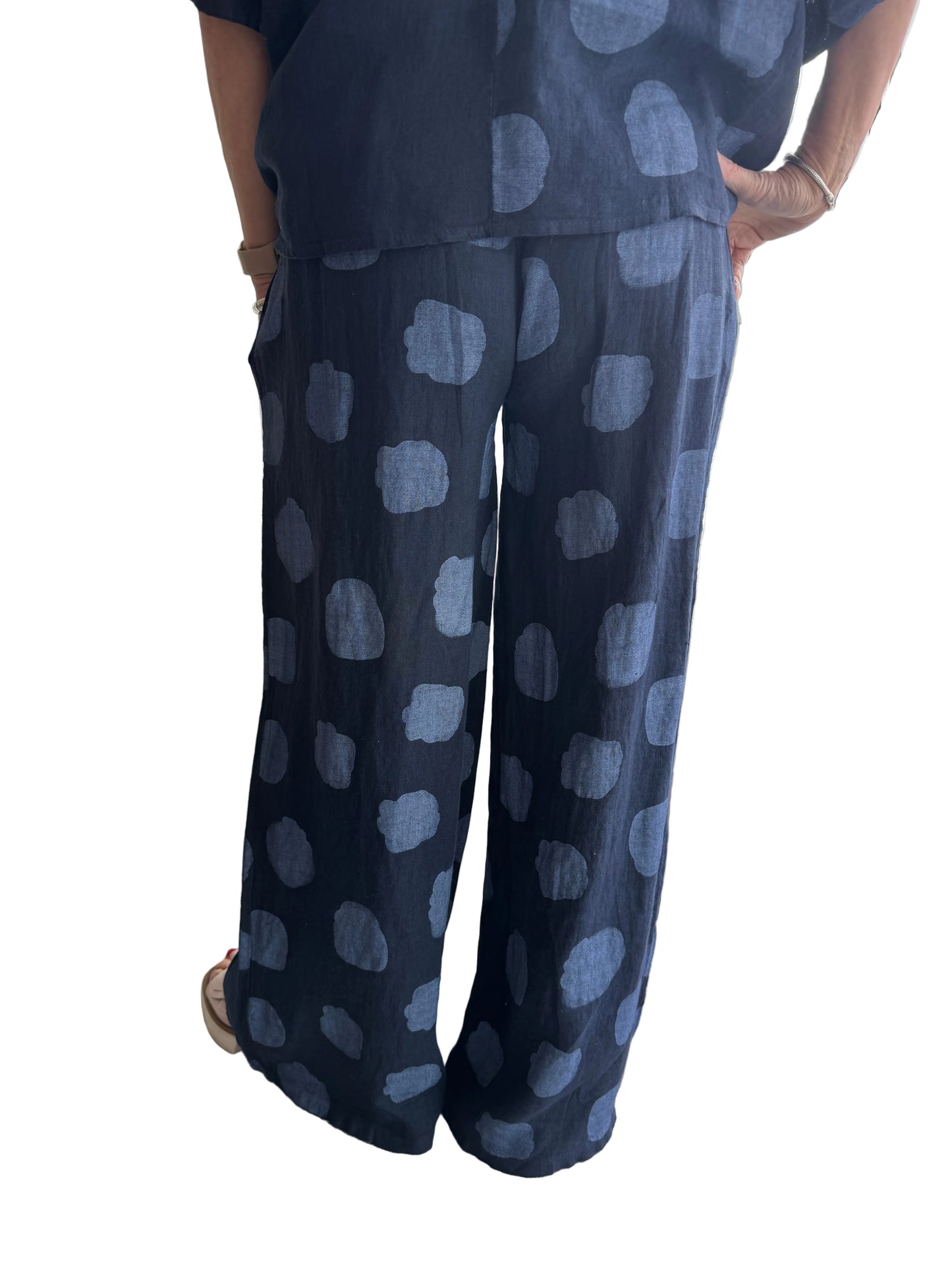5-SS26187-4 100% Linen Pant