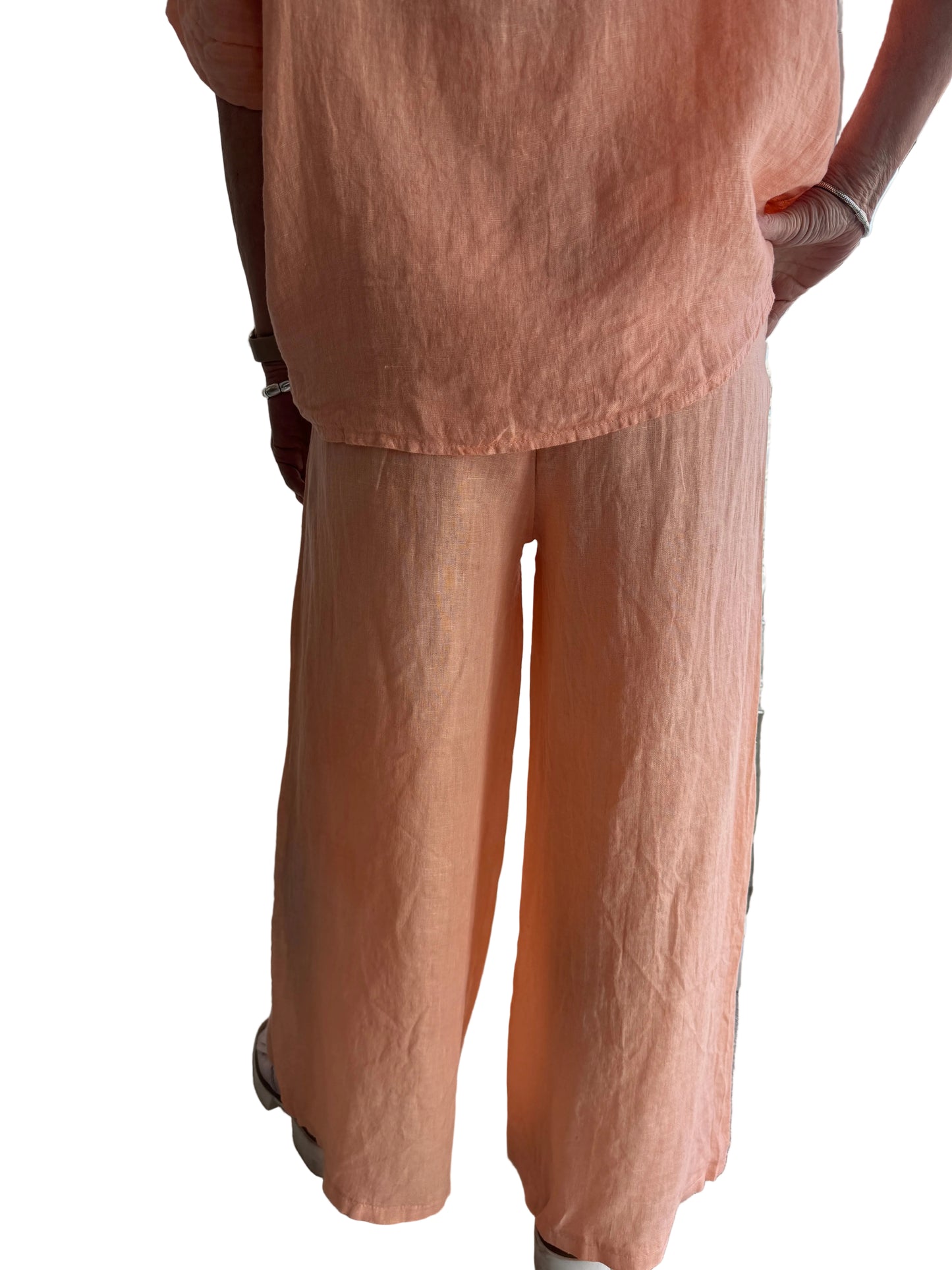 4-SS26217-9 100% Linen Pant