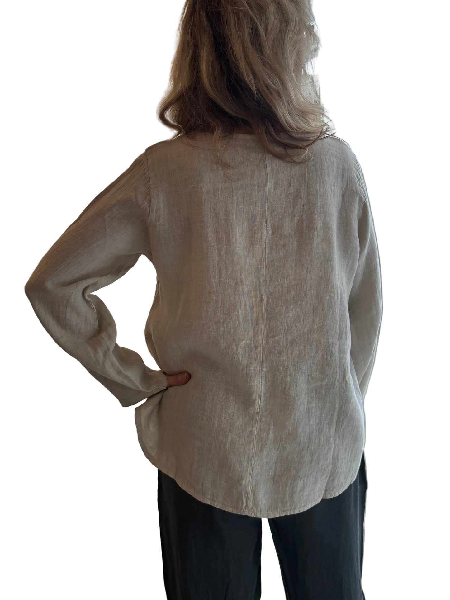 4-SS26238-9 Linen Top
