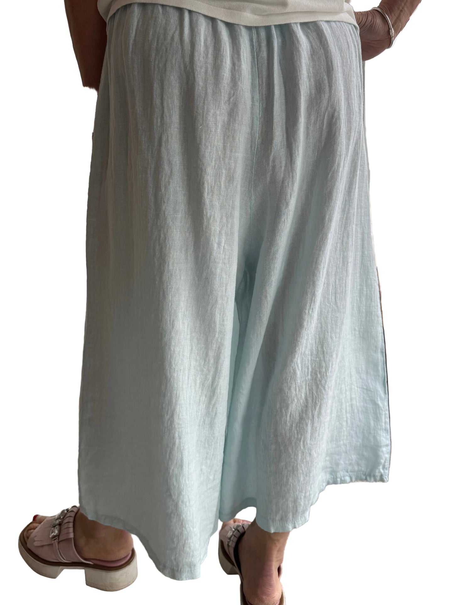 4-SS26241-9 100% Linen Pant