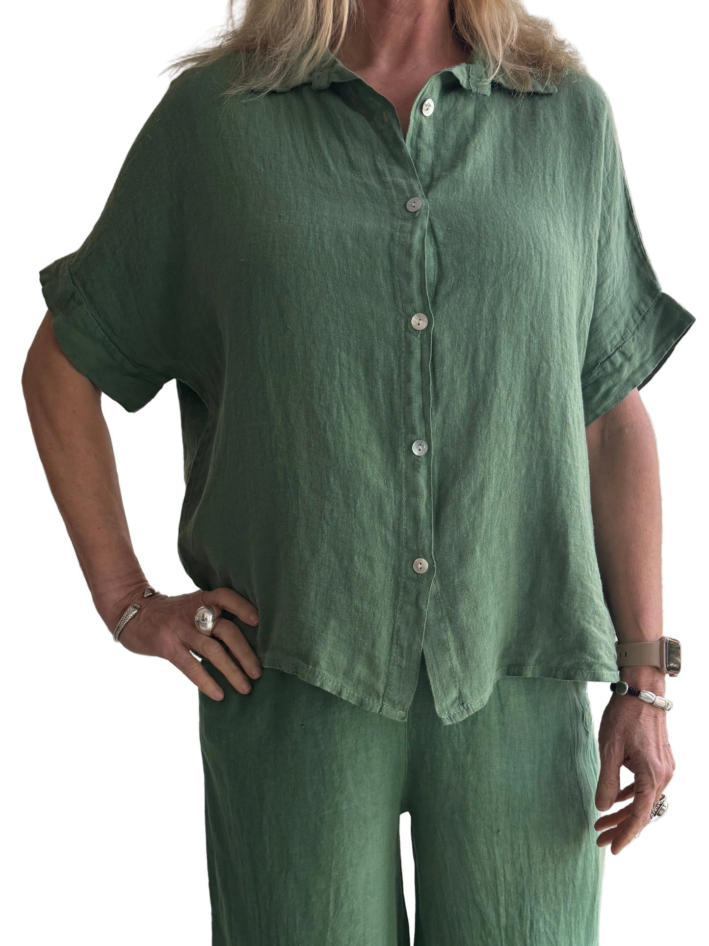 4-SS26200-9  Linen Top