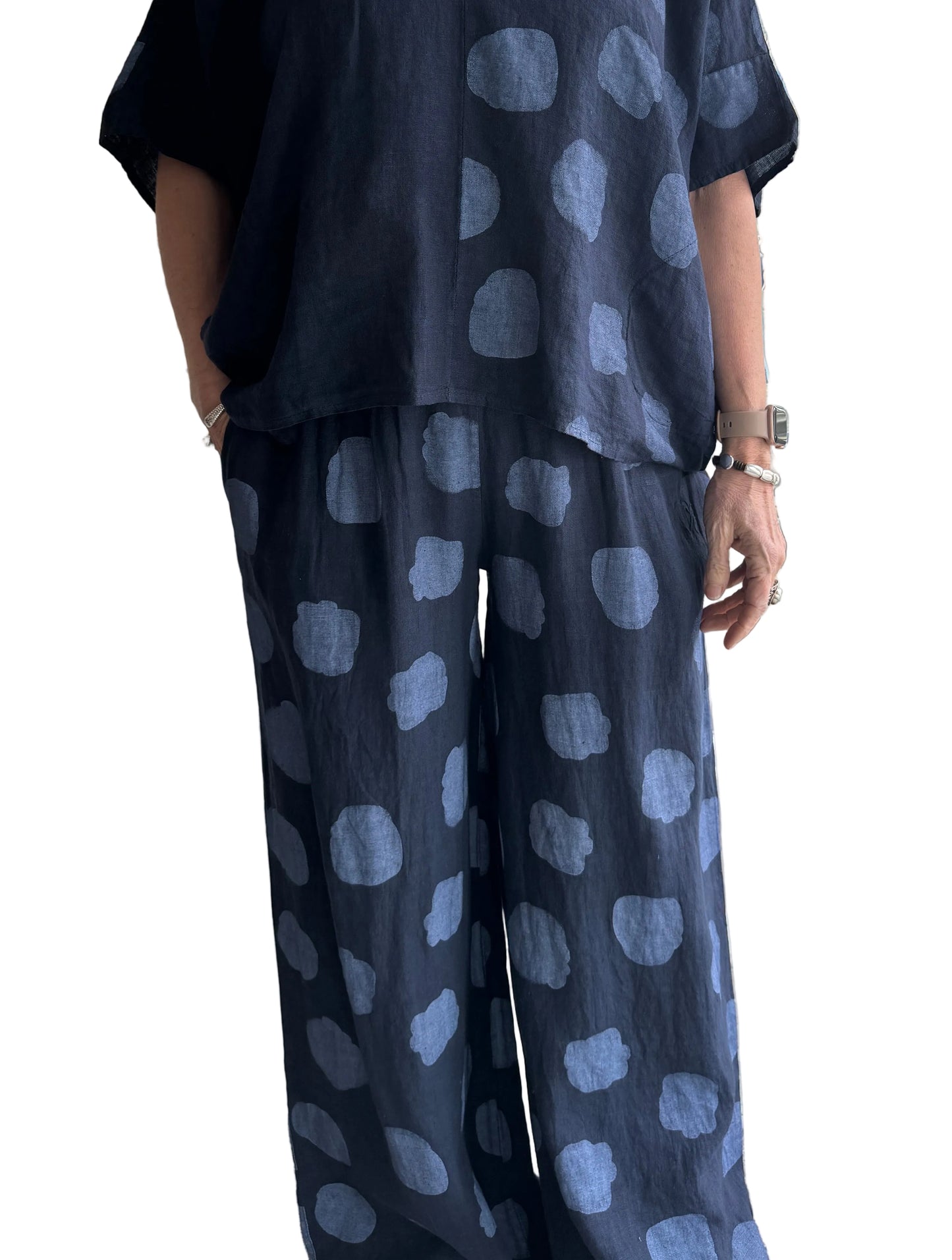 5-SS26187-4 100% Linen Pant