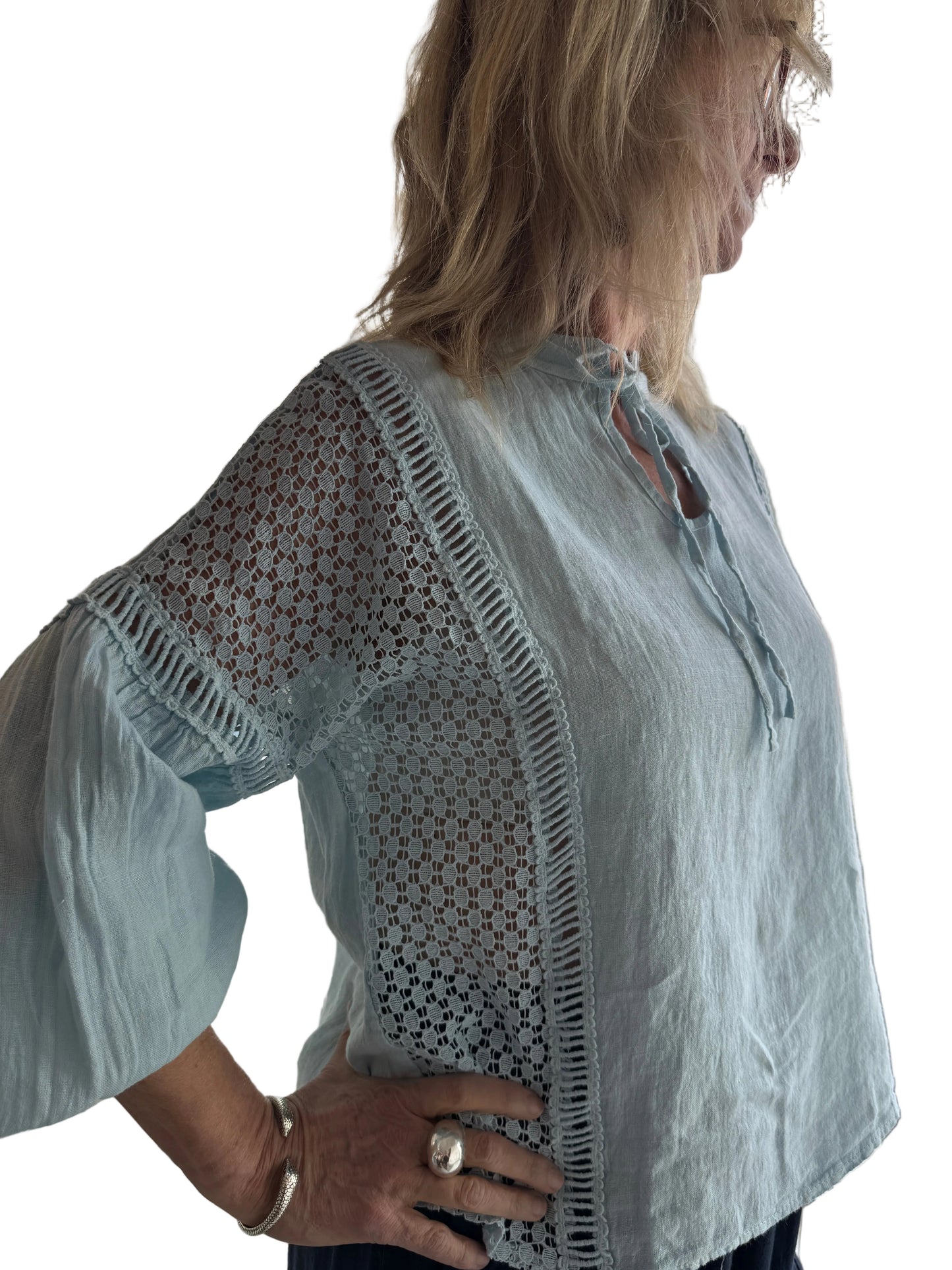 5-SS26226-4 Linen Top