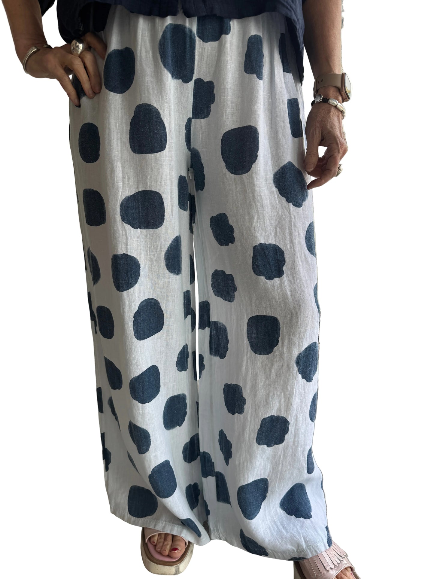 5-SS26187-4 100% Linen Pant