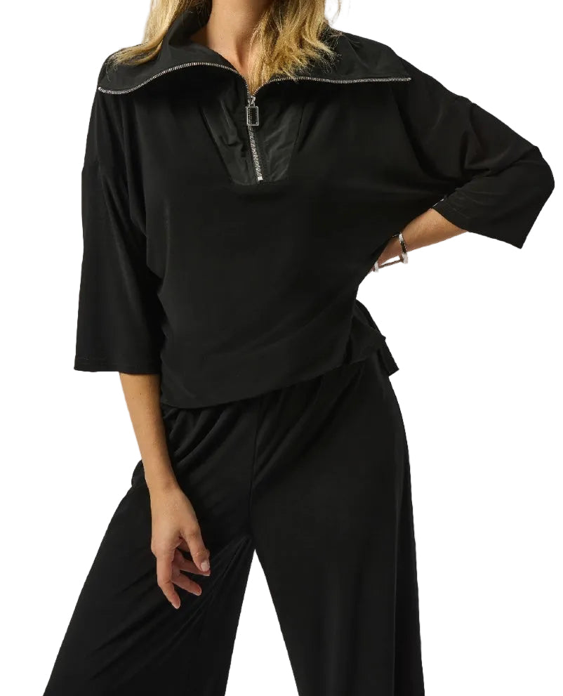 253081 Silky Knit & Memory Culotte Jumpsuit