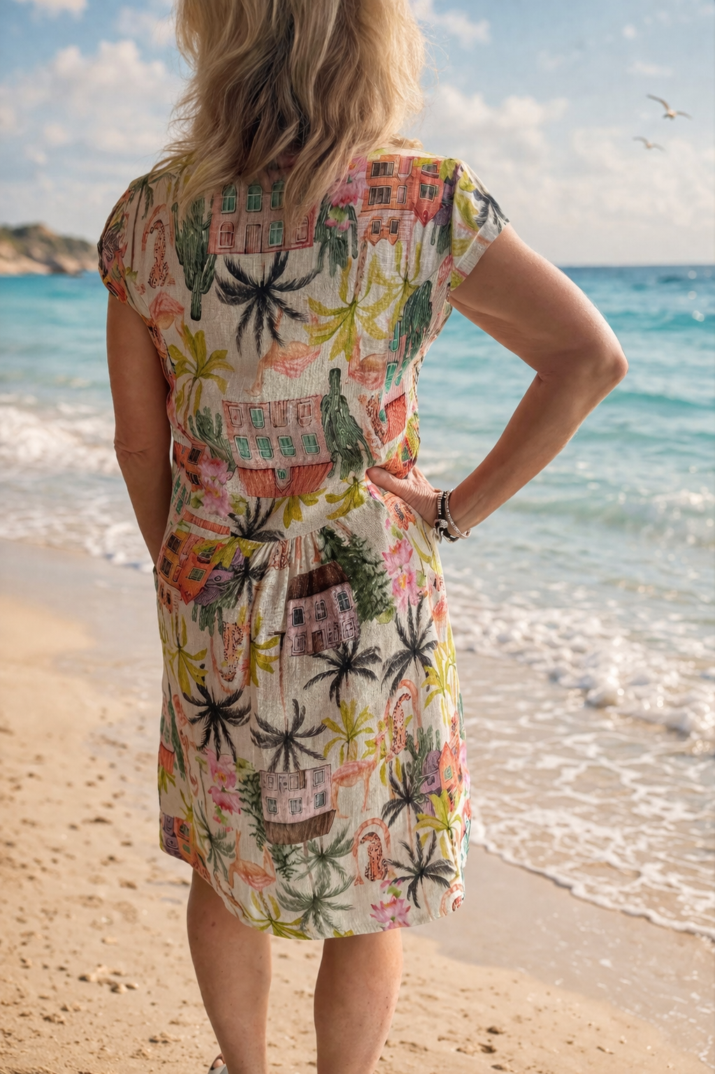5-SS26208-9  Linen Dress