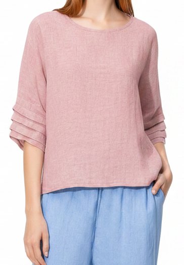 C6530 100% Linen Top